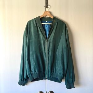 SOLD Vintage Jaguar Green Bomber Jacket